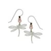 Left Hand Studios Sienna Sky And Adajio Jewelry Women's Iridescent Dragonfly Earring