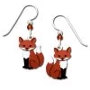 Left Hand Studios Sienna Sky And Adajio Jewelry Women's Cute Sitting Fox Earring -Outdoor women's clothing store LHS Foxes