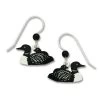 Left Hand Studios Sienna Sky And Adajio Jewelry Women's Loon With Chick Earring