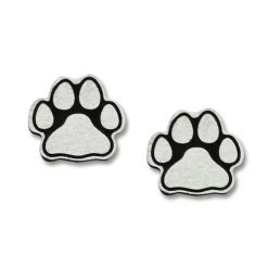 Left Hand Studios Sienna Sky And Adajio Jewelry Women's Paw Print Post Earring