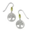 Left Hand Studios Sienna Sky And Adajio Jewelry Women's Silver Tree Of Life Earring