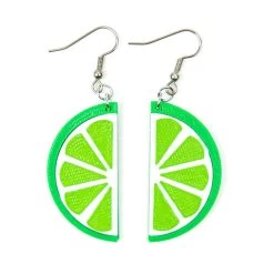 Winter Hill Jewelry Women's Lime Slice Dangle Earring