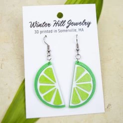 Winter Hill Jewelry Women's Lime Slice Dangle Earring -Outdoor women's clothing store LIME lime slice dangles 3