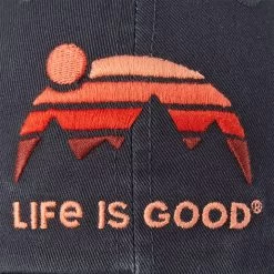 Life Is Good Women's Sunset Chill Retro Mountains Chill Cap 7 Life Is Good Women's Sunset Chill Retro Mountains Chill Cap -Outdoor women's clothing store LifeisGood 88541 Black 3detail