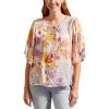 Tribal Women's Flowy Frilled-Sleeve Blouse