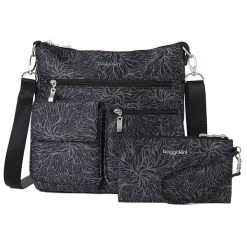 Baggallini Women's RFID Modern Everywhere Slim Crossbody Bag -Outdoor women's clothing store MID BLOSSOM