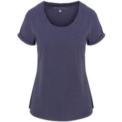 North River Women's Slub Jersey Twisted Scoop Neck Short-Sleeve Shirt -Outdoor women's clothing store NRL1339 nightshadow