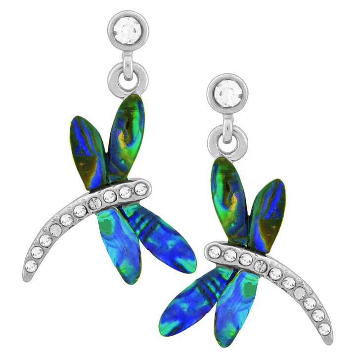 Nature's 1 Women's Dragonfly Curved Dangle Earring 3 Nature's 1 Women's Dragonfly Curved Dangle Earring
