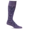 Goodhew Women's New Leaf Therapeutic Compression Sock -Outdoor women's clothing store New Leaf Therapeutic Compression Sock SW37W 350 PLUM