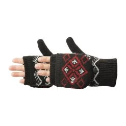 Manzella Women's Diamond Convertible Glove -Outdoor women's clothing store O680W BLK 2000x