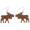 Winter Hill Jewelry Women's Moose Dangle Earring -Outdoor women's clothing store Photo 1