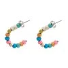 Pura Vida Bracelets Women's Bahama Bead Hoop Earring