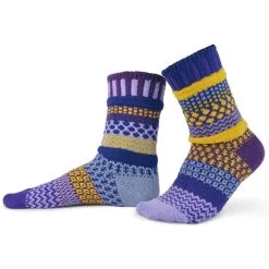 Solmate Socks Women's Purple Rain Crew Sock