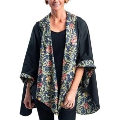 RainCaper Women's William Morris Golden Flowers Rain Poncho