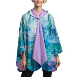RainCaper Women's Monet Nympheas Rain Poncho