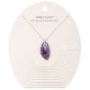 Scout Curated Wears Women's Organic Stone Necklace Amethyst/Silver - Stone Of Protection