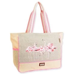 Sun N Sand Women's Flamingos Shoulder Tote