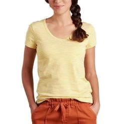 Toad&Co Women's Marley II Short-Sleeve T-Shirt -Outdoor women's clothing store T1002013 Lemon