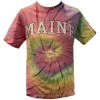 Artforms Women's Maine Arch Tie Dye Short-Sleeve T-Shirt -Outdoor women's clothing store TYP812TD Artforms WomensMaineBlockLetterTieDyeCrewNeckSSTShirt SHS
