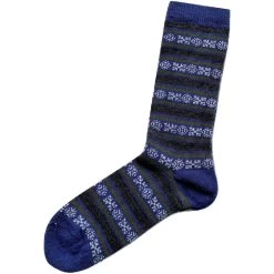 Tey-Art Women's Geo Striped Crew Sock