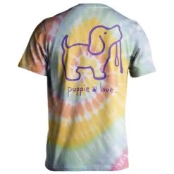 Puppie Love Women's Tie Dye #2 Pup Short-Sleeve T-Shirt