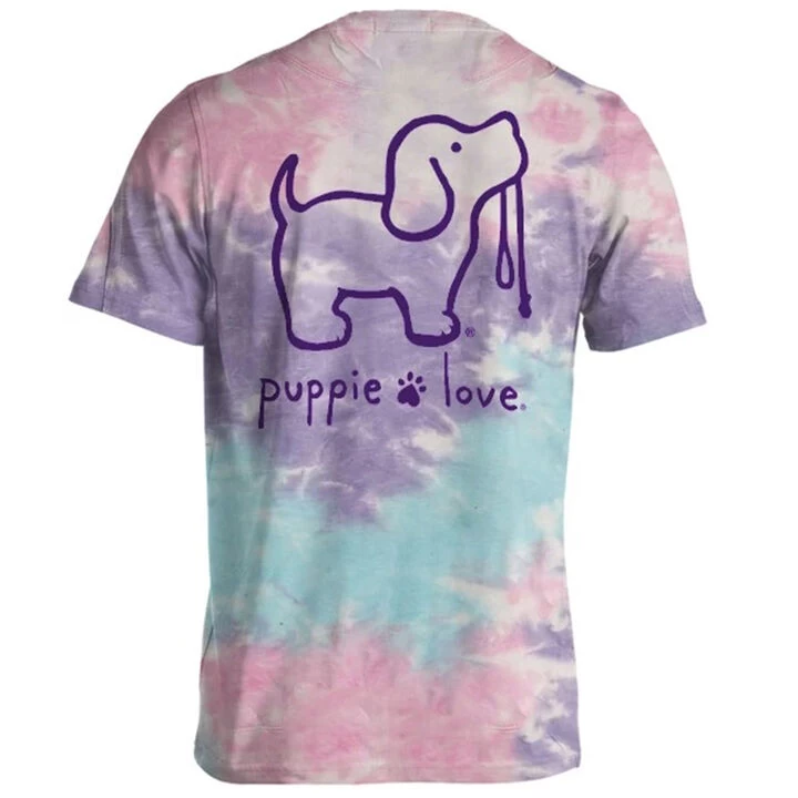 Puppie Love Women's Cotton Candy Pup Short-Sleeve T-Shirt 3 Puppie Love Women's Cotton Candy Pup Short-Sleeve T-Shirt