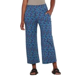 Toad&Co Women's Chaka Wide Leg Pant -Outdoor women's clothing store ToadCo T1441011 433Navy 1front