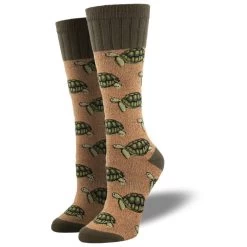 Socksmith Design Women's Outlands Slow And Steady Turtle Sock