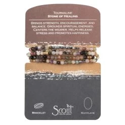 Scout Curated Wears Women's Stone Wrap Tourmaline - Stone Of Healing Necklace/Bracelet