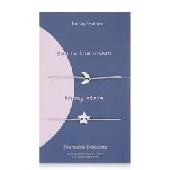 Lucky Feather Women's Moon To Stars Friendship Bracelet
