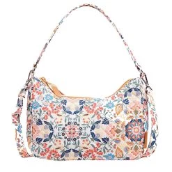 Vera Bradley Women's Frannie Recycled Cotton Crescent Crossbody Handbag -Outdoor women's clothing store Untitled 7
