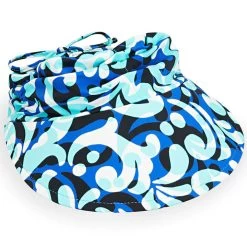 Wallaroo Women's Aqua Visor -Outdoor women's clothing store Wallaroo AQU PalazzoCobalt