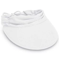 Wallaroo Women's Aqua Visor -Outdoor women's clothing store Wallaroo AQU White