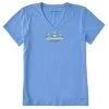 Life Is Good Women's Beach Adirondack Crusher Vee Short-Sleeve Shirt -Outdoor women's clothing store Womens Beach Adirondacks Short Sleeve Crusher Vee 99194 1 lg