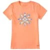 Life Is Good Women's Floral Kayak Airbrush Crusher-LITE Short-Sleeve Shirt
