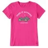 Life Is Good Women's Take It Outside Camping Crusher Short-Sleeve Shirt 1 Life Is Good Women's Take It Outside Camping Crusher Short-Sleeve Shirt -Outdoor women's clothing store Womens Take It Outside Camping Crusher SS Shirt