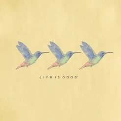Life Is Good Women's Three Hummingbirds Crusher-LITE Tank Top -Outdoor women's clothing store Womens Three Hummingbirds Crusher LITE Tank Top 2