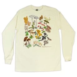 Liberty Graphics Women's Mushrooms Long-Sleeve T-Shirt