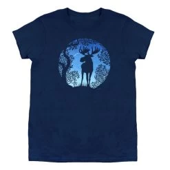 Liberty Graphics Women's Twilight Moose Short-Sleeve T-Shirt