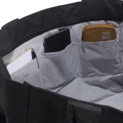 Carhartt Women's Horizontal Zip Tote Bag -Outdoor women's clothing store b0000379 001 car bags horizontal zip tote blk 11 detail