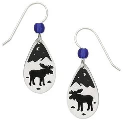 Left Hand Studios Sienna Sky And Adajio Jewelry Women's Moose Teardrop Earring