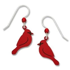 Left Hand Studios Sienna Sky And Adajio Jewelry Women's Red Cardinal Earring