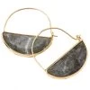 Scout Curated Wears Women's Stone Prism Hoop - Labradorite/Gold -Outdoor women's clothing store e6510b700ec7b638fda072dcaf507a69 EP001 On 20White