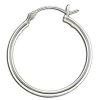 Mark Steel Jewelry Women's 25mm Sterling Silver Hinged Hoop Earring