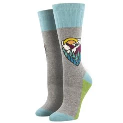 Socksmith Design Women's Atomic Child Mountain Top Crew Sock