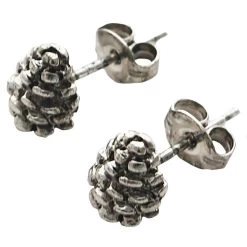 Semaki & Bird, Ltd. Women's Sterling Silver Pinecone Earring