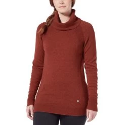 Royal Robbins Women's Westlands Funnel Neck Sweater -Outdoor women's clothing store y617018 226 model cu westlands funnel neck